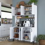 Hanah Home Gabinete Multipropósito JE176 - 3291 Blanco y Nuez
